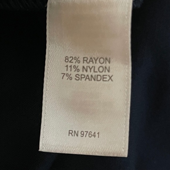 JJill Wearever Collection Sleeveless Maxi Dress XL Navy w/Beige Dot Cutout Back - Picture 6 of 8